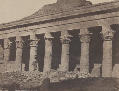 努比亚，伊希斯大庙，菲罗，东方画廊，1850年4月，1852年印刷。 作者 马克西姆·杜营