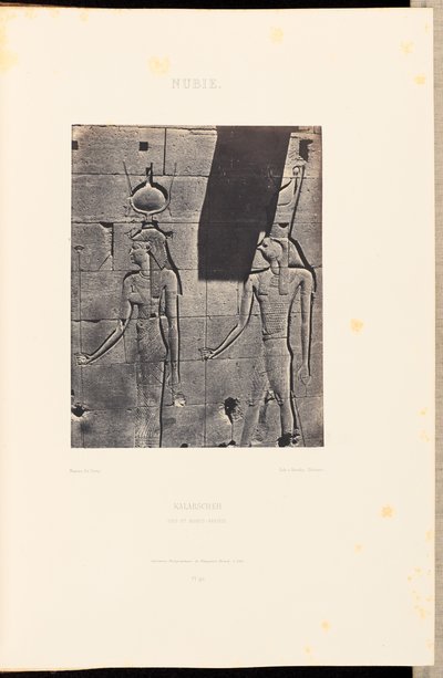 努比亚卡拉布什伊希斯与荷鲁斯-阿尔西埃西 作者 Louis Désiré Blanquart Evrard