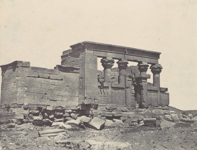 努比亚。德波德神庙。安东尼的路线的符号，1850年。 作者 马克西姆·杜营
