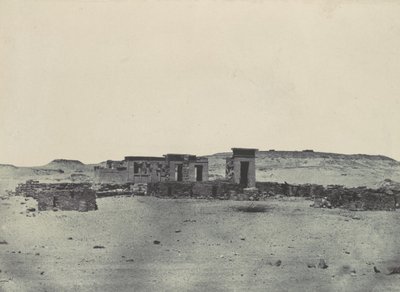 努比亚。德波德的寺庙和村庄。安东尼的行程图，1850年。 作者 马克西姆·杜营