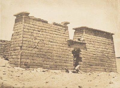塞博纳神庙的塔架，1850年4月3日。 作者 马克西姆·杜营