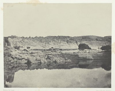 尼罗河北岸的Abu-Koli村，摄于努比亚Philo以北的景色，184951。 作者 马克西姆·杜营
