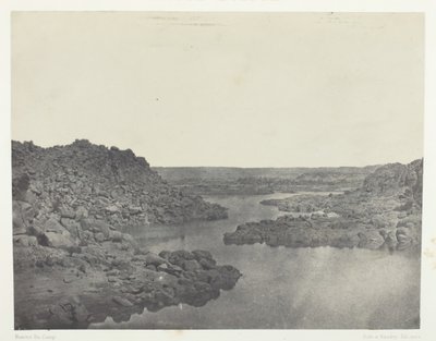 从上埃及的第一条卡塔拉河出来，184951年，1852年印刷。 作者 马克西姆·杜营