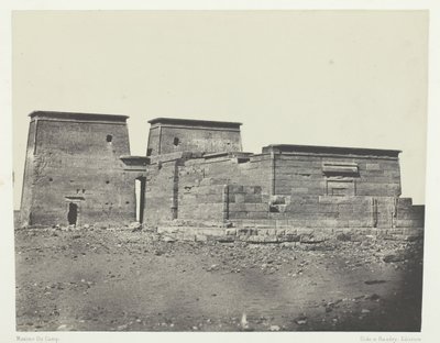努比亚Dakkeh古Pselcis庙，184951年，1852年印刷。 作者 马克西姆·杜营