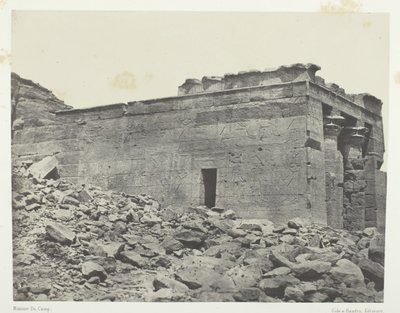 丹杜尔古坦图尔神庙，供奉奥西里斯-伊西-霍鲁斯三人组，努比亚，184951。 作者 马克西姆·杜营
