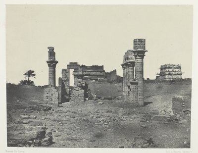 赫尔蒙蒂斯神庙，上埃及，图版 63，选自 "Egypte, Nubie, Palestine et Syrie "画册（1852 年） 作者 马克西姆·杜营