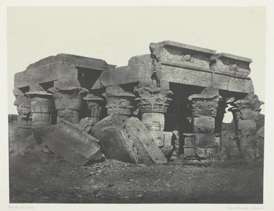上埃及的翁博斯神庙，《埃及、努比亚、巴勒斯坦和叙利亚》（1852 年）画册中的第 65 幅插图 作者 马克西姆·杜营