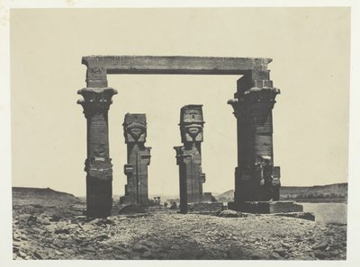 努比亚卡达西神庙，184951年，1852年印刷。 作者 马克西姆·杜营