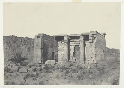 努比亚Tafeh古塔菲斯神庙，184951年，1852年印刷。 作者 马克西姆·杜营