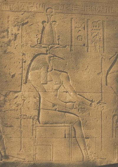 Thoth Ibocephalus信神到菲莱，1850年4月。 作者 马克西姆·杜营