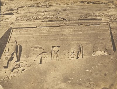 1850年3月，阿布森比尔的斯佩奥斯-德-普雷的外墙景观。 作者 马克西姆·杜营