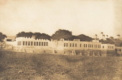 迪凡和总督府的景色，Syout，1849-50。 作者 马克西姆·杜营