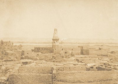 埃德福村的景色，1849-50。 作者 马克西姆·杜营