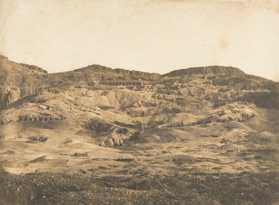底比斯古尔奈墓园总图，1849-50。 作者 马克西姆·杜营