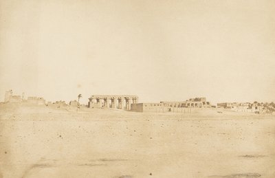 卢克索遗址总图，从西底比斯拍摄，1849-50。 作者 马克西姆·杜营