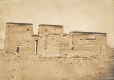 1850年4月5日，从北面拍摄的Dakkeh Pselcis神庙的总视图。 作者 马克西姆·杜营