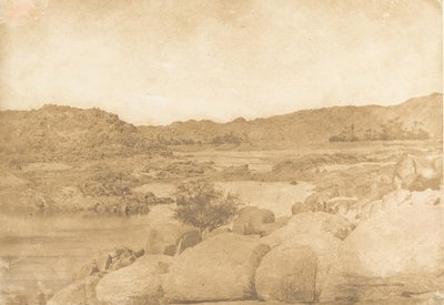 摄于第一条白内障右岸，1849-50年。 作者 马克西姆·杜营