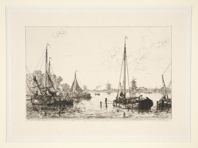 A Zaandam, Hollande (At Zaandam, Holland) 作者 马克西姆·拉兰（Maxim Lalanne）