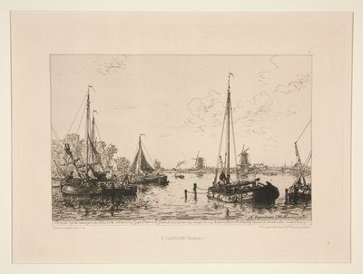 A Zaandam, Hollande (At Zaandam, Holland) 作者 马克西姆·拉兰（Maxim Lalanne）