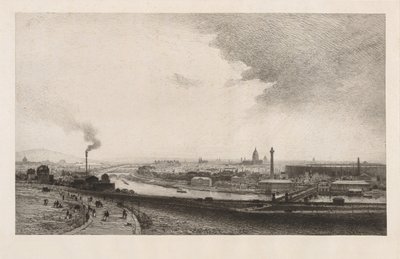 1867年的巴黎，1867年的特罗卡德罗景观。 作者 马克西姆·拉兰（Maxim Lalanne）
