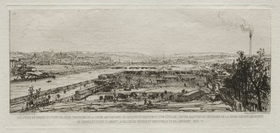 巴黎围城的艺术纪念品：照片取自Pont-du-Jour高架桥，1870-71年。 作者 马克西姆·拉兰（Maxim Lalanne）