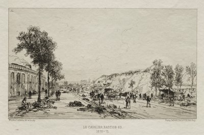 巴黎总部的艺术回忆：勒卡瓦利堡垒63，1870-71年。 作者 马克西姆·拉兰（Maxim Lalanne）