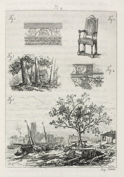 强水雕刻条约：1866年第4版。 作者 马克西姆·拉兰（Maxim Lalanne）