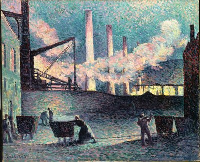 1903年库耶特的工厂烟囱 作者 马克西米利安·卢斯（Maximilien Luce）