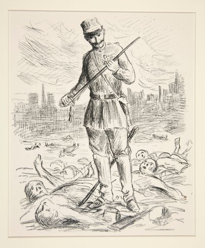九幅无标题政治题材版画 作者 马克西米利安·卢斯（Maximilien Luce）