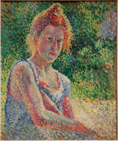Portrait de jeune femme 作者 马克西米利安·卢斯（Maximilien Luce）