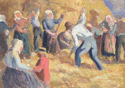 The Harvest，c.1914（纸上油） 作者 马克西米利安·卢斯（Maximilien Luce）