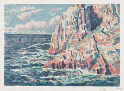 卡马雷特的海，红岩酒店 作者 马克西米利安·卢斯（Maximilien Luce）