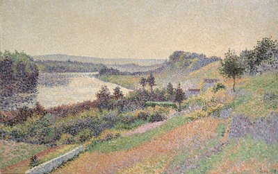 1890年Herblay的塞纳河 作者 马克西米利安·卢斯（Maximilien Luce）