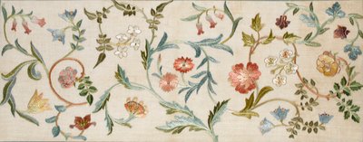 花园作品，1938年（亚麻布上的刺绣，羊毛和丝绸） 作者 梅·莫里斯