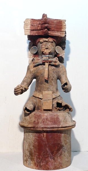 香炉，来自洪都拉斯科潘，中美洲，古典晚期（公元600-900年）（赤土）。 作者 玛雅玛雅人