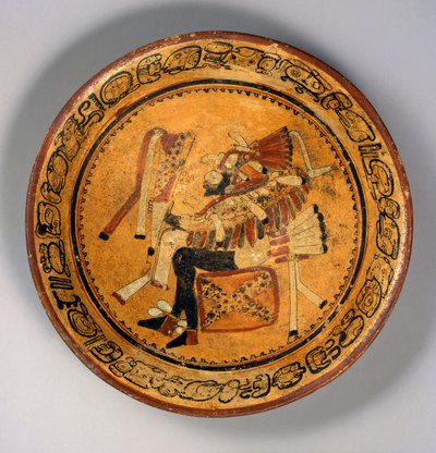 三脚架碗，约550-700年（兵马俑和油漆） 作者 玛雅玛雅人