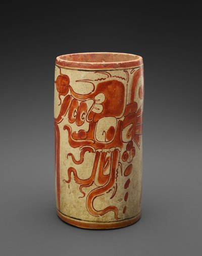 船只，公元600-900年（陶瓷） 作者 玛雅玛雅人