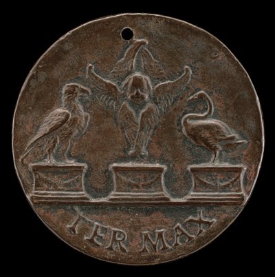 谢鲁伯、天鹅和鹰[背面]，约1513年。 作者 米