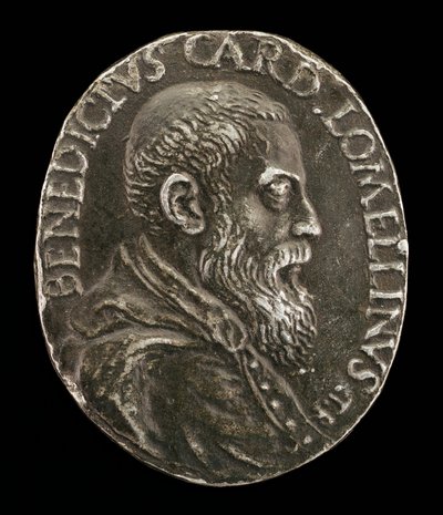热那亚的Benedetto Lomellini，1517-1579，红衣主教1565 [正面]。 作者 奖牌得主TR