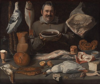 厨房场景
厨房场景（Bodegone） 作者 Meester van de Amsterdamse Bodegon