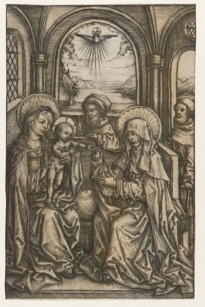 拱形房间中的神圣家族 作者 阿姆斯特丹内阁大师