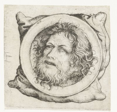 施洗约翰的头放在盘子里 作者 阿姆斯特丹内阁大师