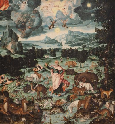 世界的创造，1575年 作者 梅尔基奥·博克斯伯格