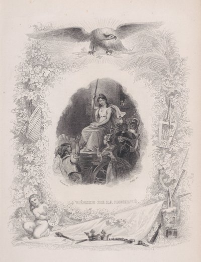 自由女神》，选自《贝朗热之歌》，1829年 作者 让·雅克·弗里