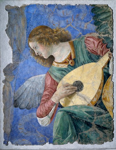 音乐天使（弹奏琵琶的天使） 作者 Melozzo da Forli