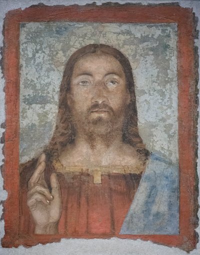 救世主》，约 1476-80 年（独立壁画） 作者 Melozzo da Forli