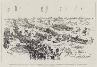 3月11日，纳皮尔上校行进的Matabili和Mashona起义，从Buluwayo开始惩罚反叛分子并会见Cecil Rhodes先生和Salisbury专栏 作者 Melton Prior