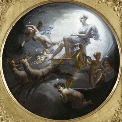 1821年，戴安娜（Diana）乘坐战车 作者 快乐的约瑟夫·布朗德尔