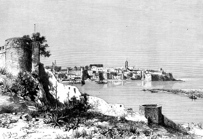 拉巴特（Rabat）和摩洛哥Bu-Regrag河的河口，1895年。 作者 穆尼耶