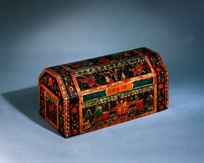 胸部，十九世纪末（漆木） 作者 墨西哥学校